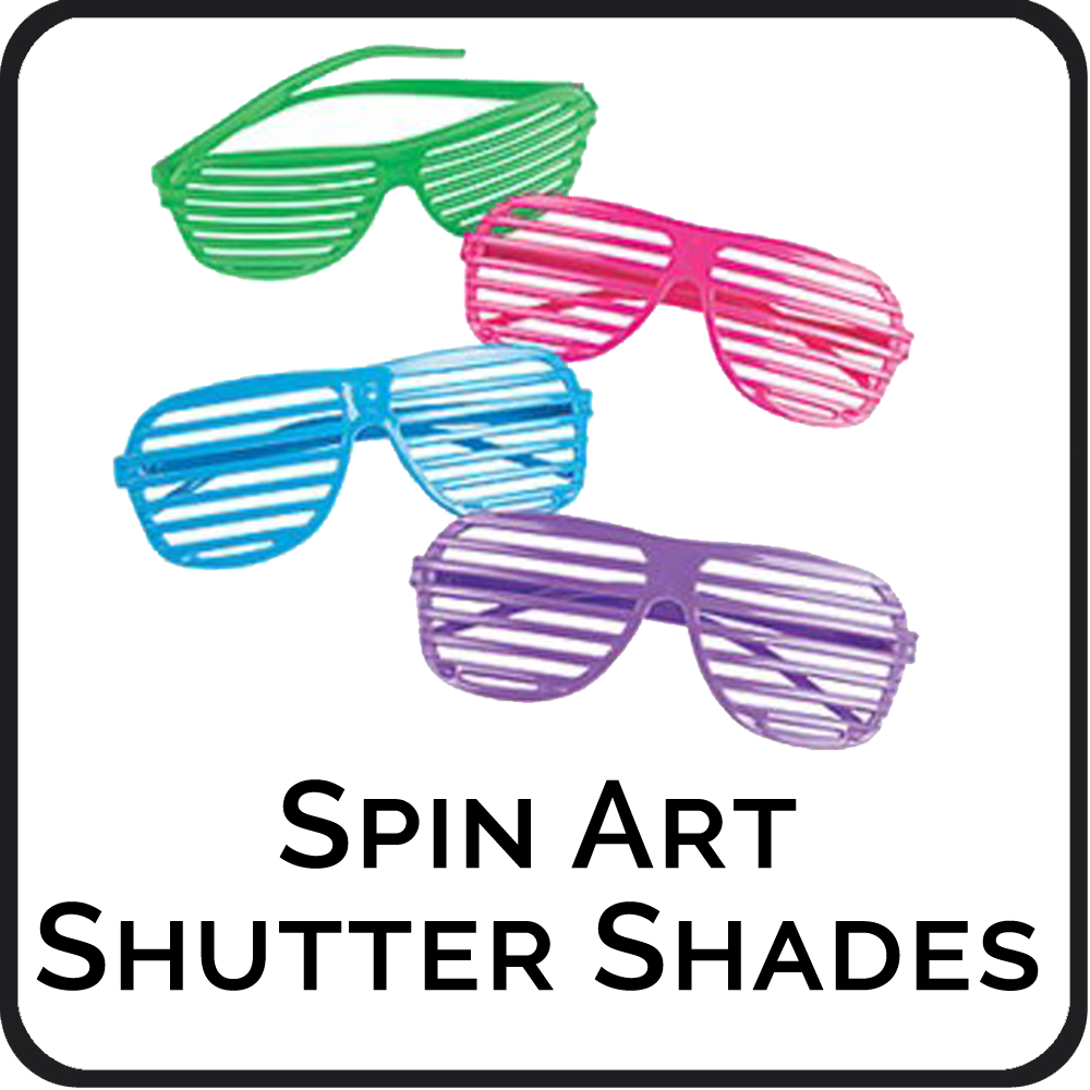 Spin Art Shutter Shades