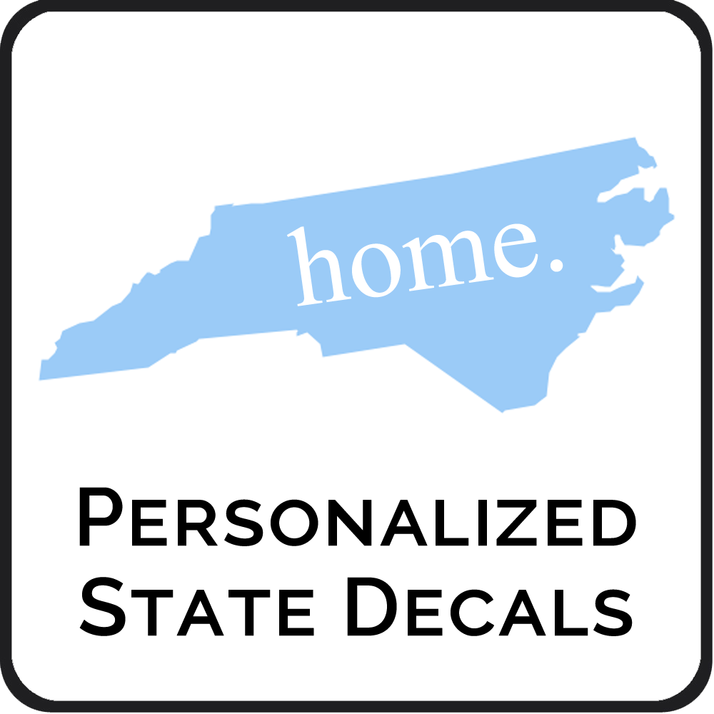 Personalized State Decals
