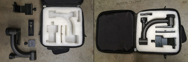Padded interior with Gimbal components.