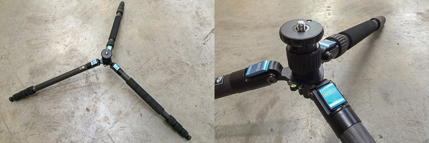Low to the ground setup possibility with short centre column.
