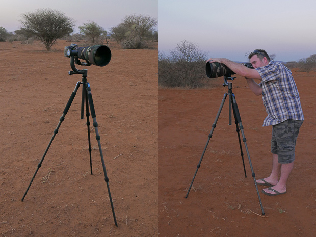 Tripod at standing height. (Photos by Jon Bryant)