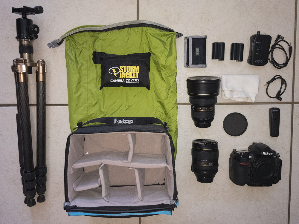 My photographic equipment for hikes.