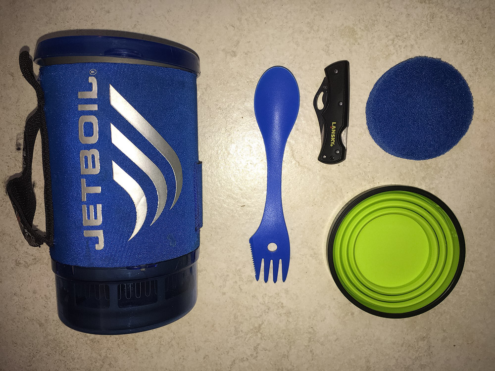 My cooking equipment for hikes.