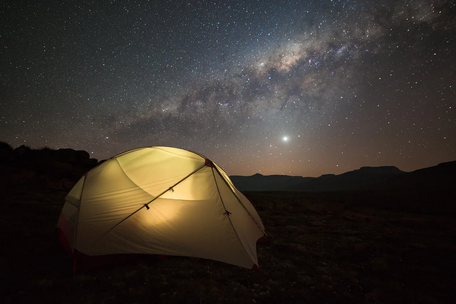 Camping Below The Milky Way