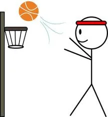 stick figure basketball