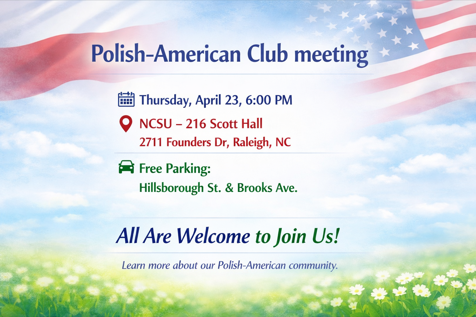 Club Meeting - April 23