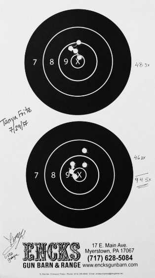 TANYA FRITZ Score: 94-5x