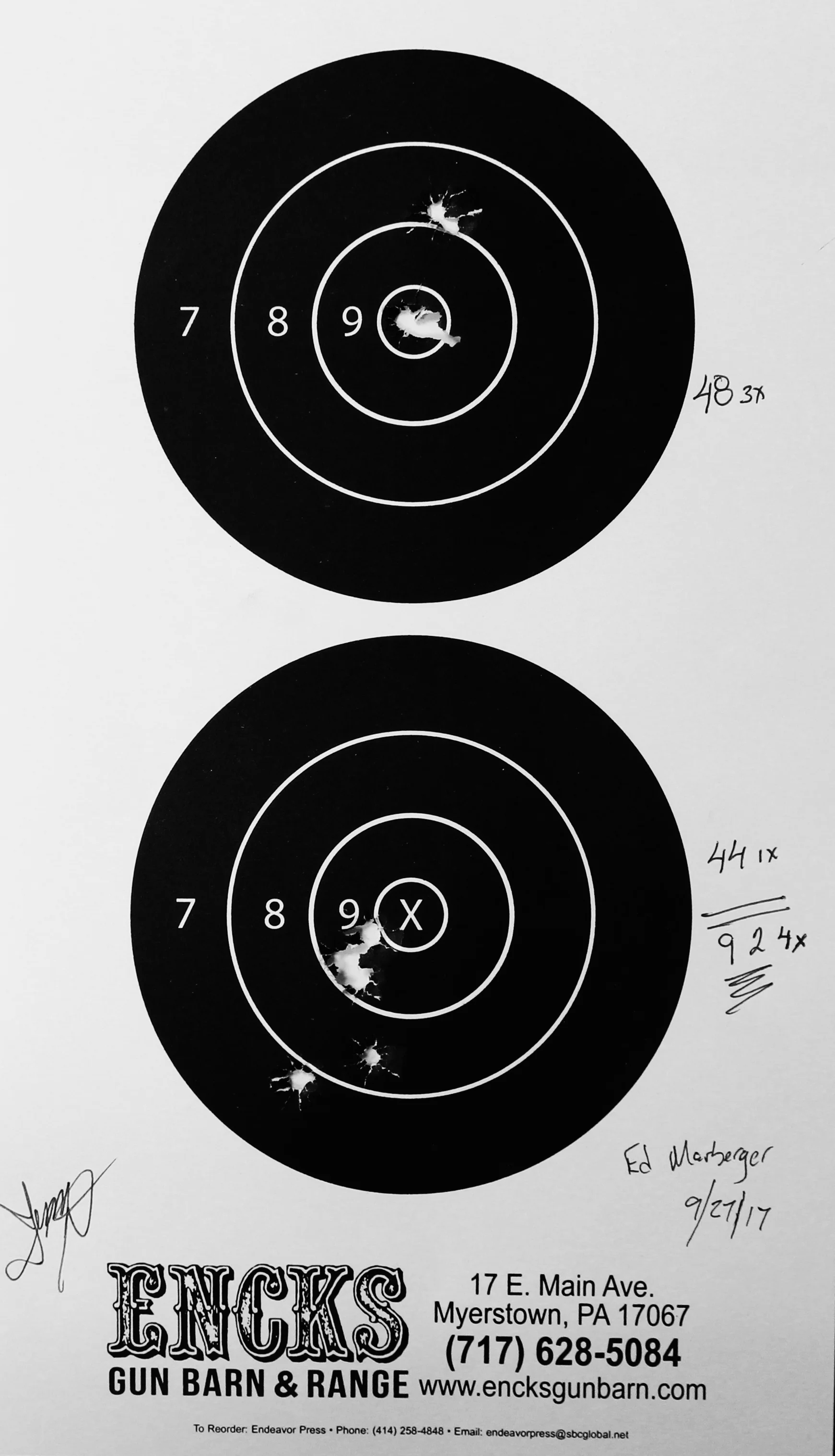 ED MARBERGER Score: 92-4x