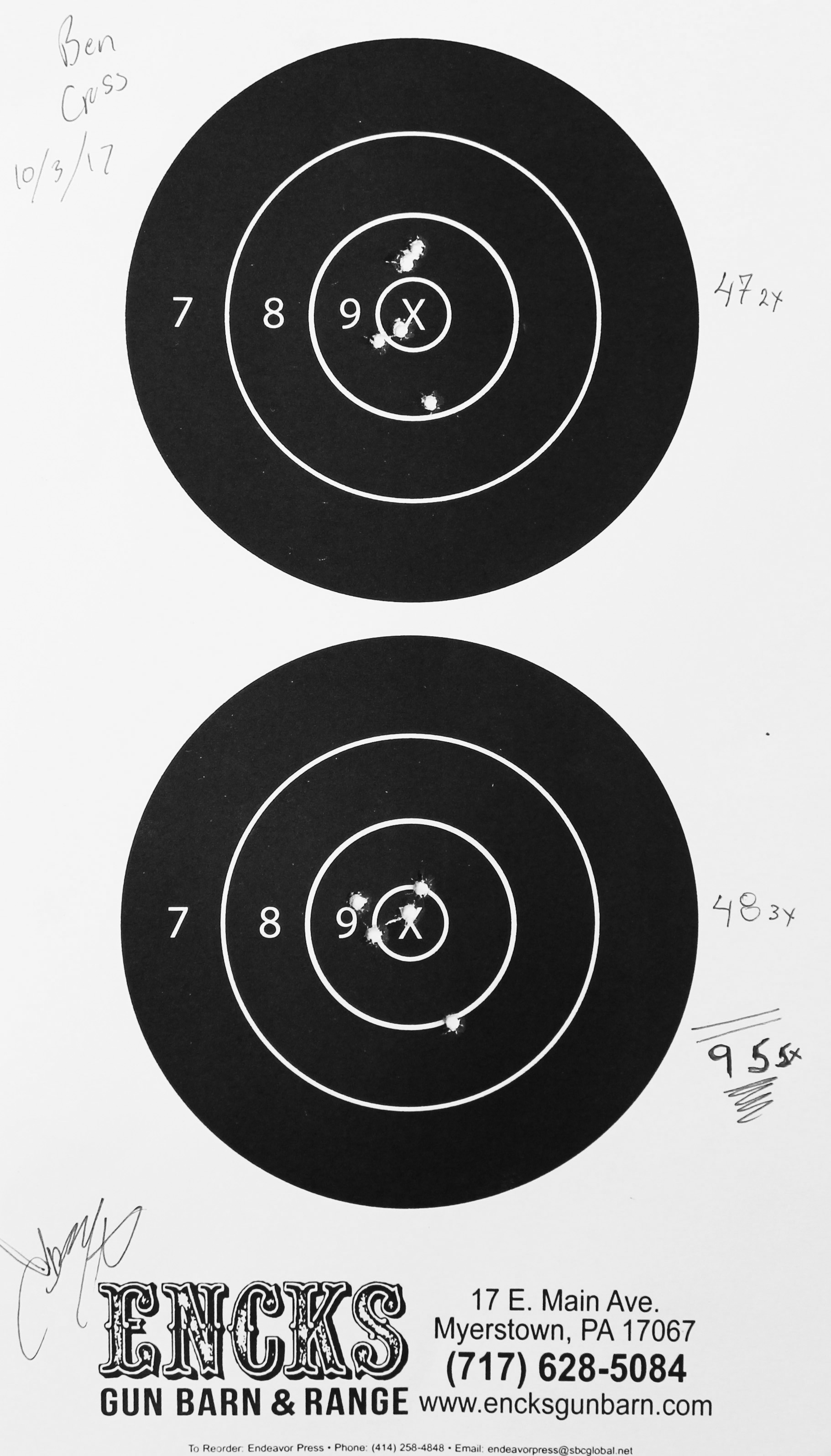 BEN CROSS Score: 95-5x