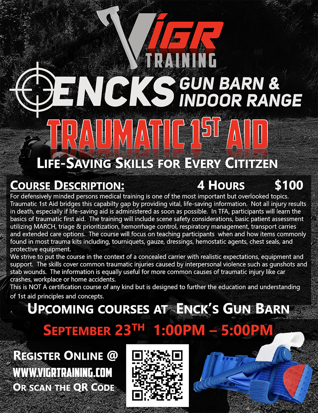 Traumatic 1st Aid Class