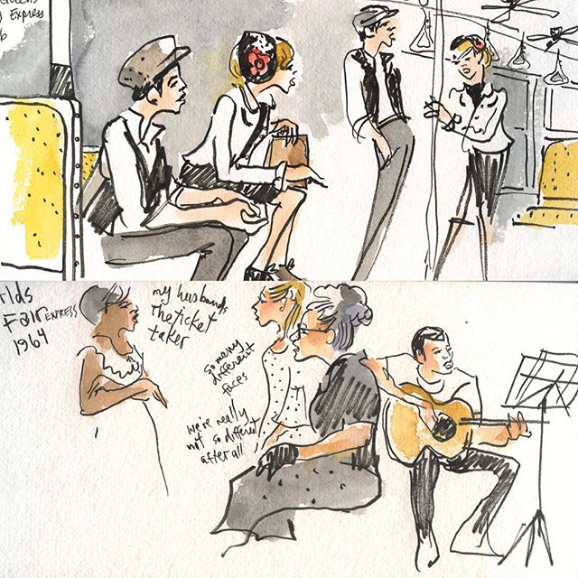 Production sketches by Joan Chiverton