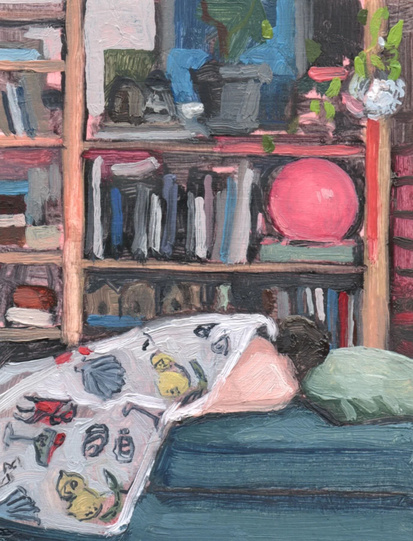 🌬️🧠 nap by an open window 🪟
oil on primed sketchbook
