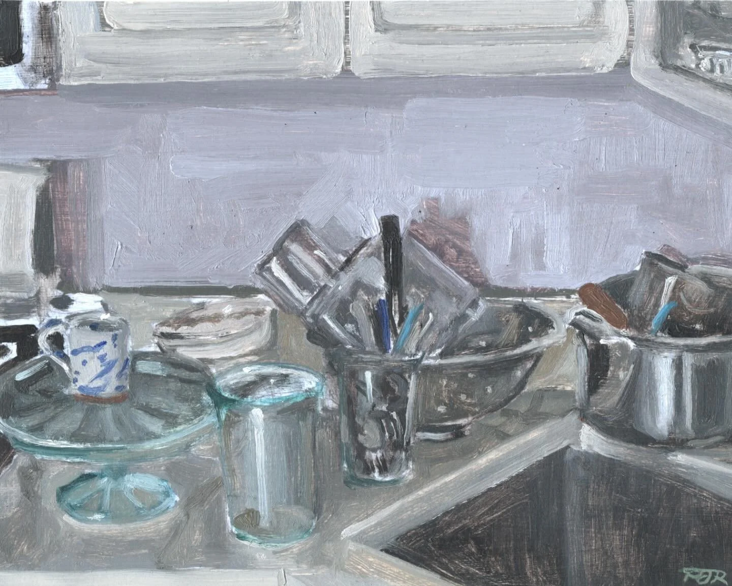 ᴸⁱᵏᵉ ⁱᵗ&rsquo;ˢ ᴾᵃʳᵗ ᵒᶠ ᵗʰᵉ ᴰᵃⁿᶜᵉ
oil on primed paper 
8x10in