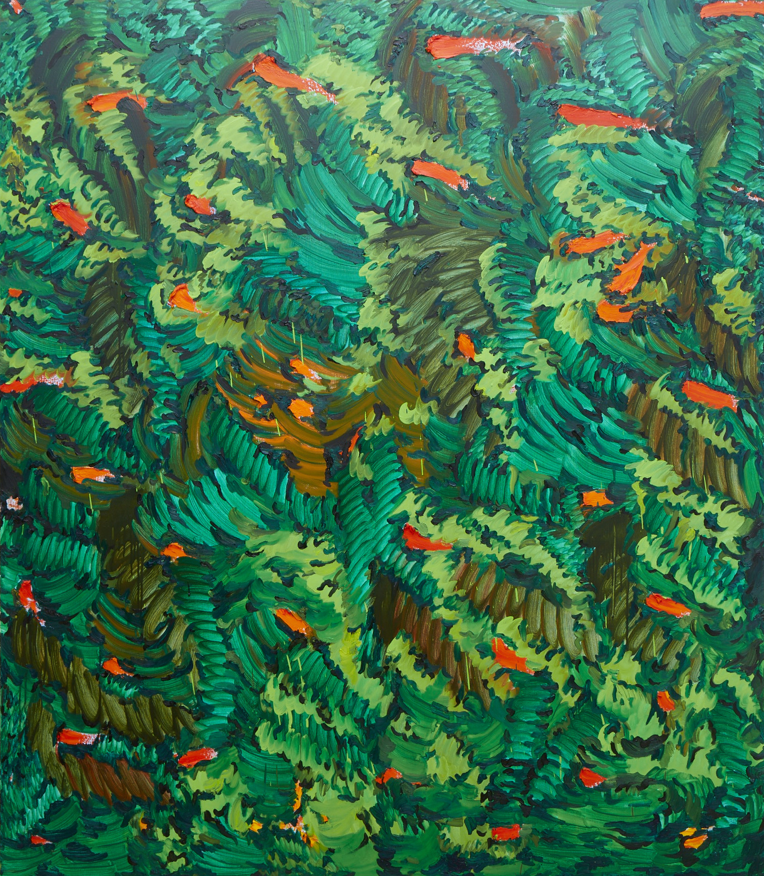 Between Jungles, 210 x 180 cm, oil on canvas, 2016