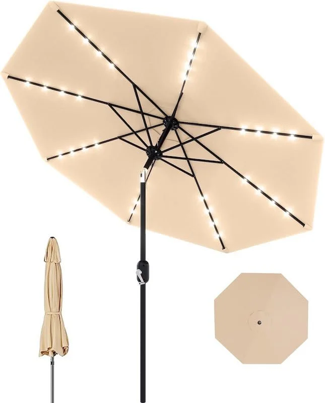 Solar Powered Patio Umbrella