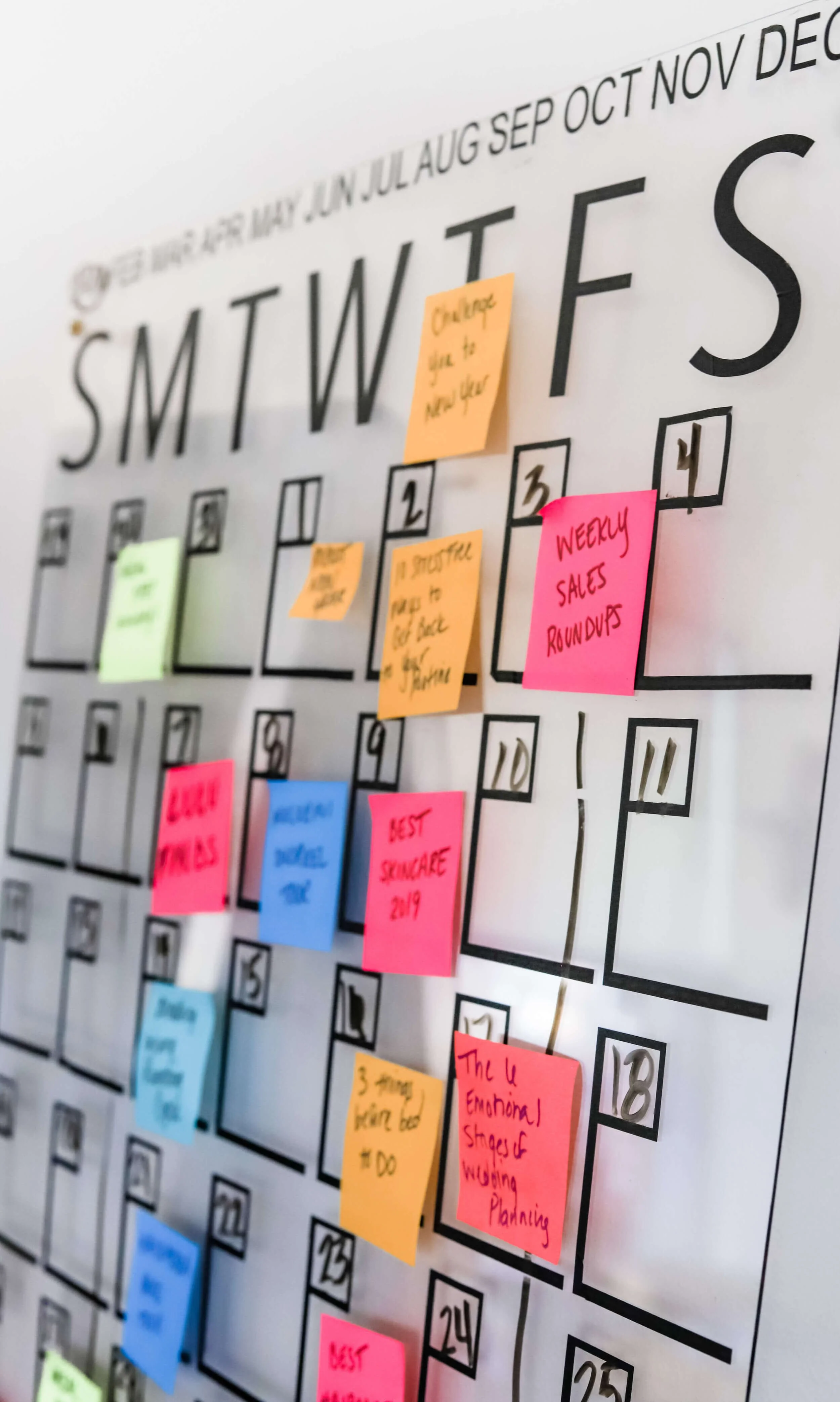 DIY Acrylic Customizable Monthly Calendar Swift Wellness