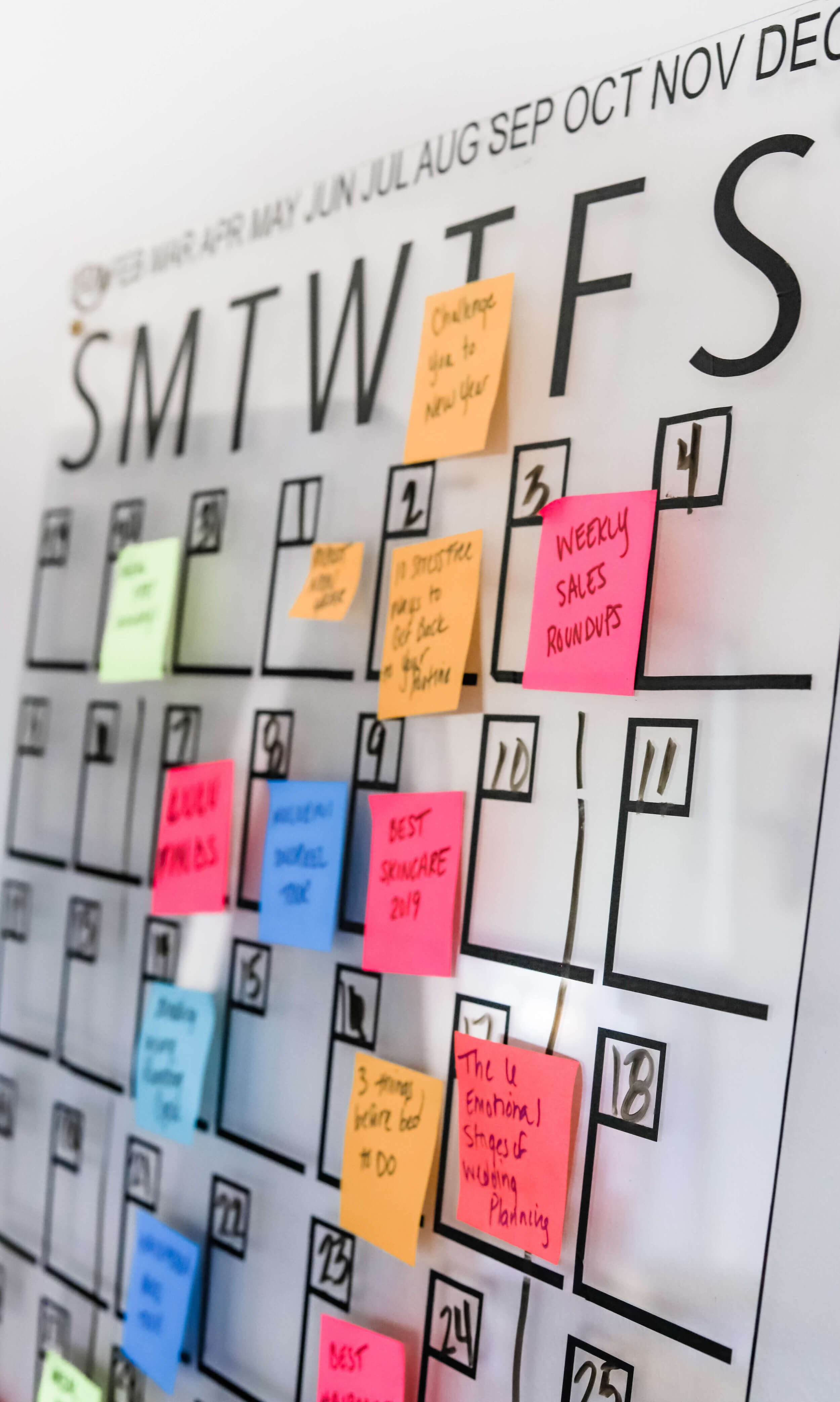 DIY Acrylic Customizable Monthly Calendar Swift Wellness