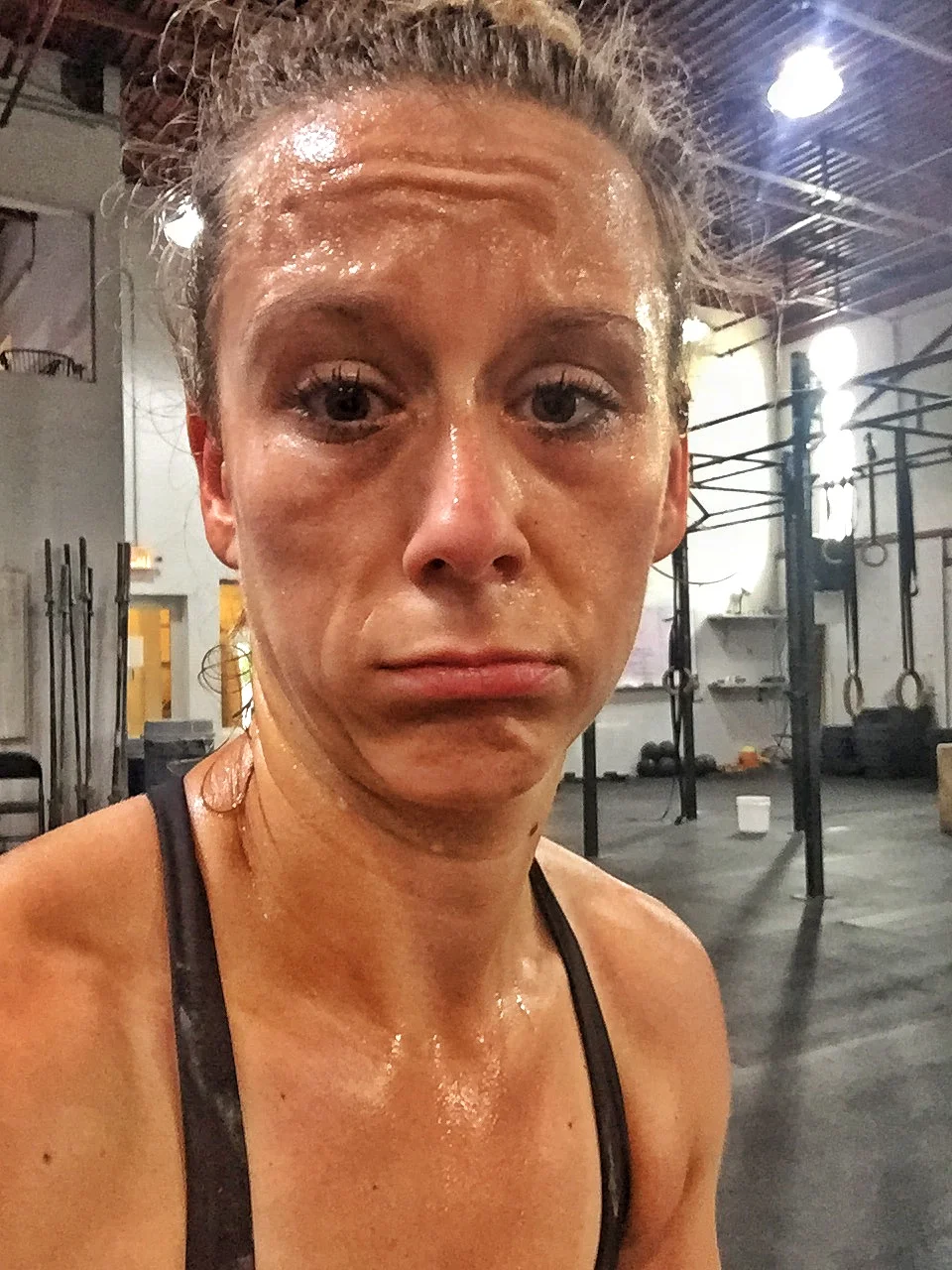 Excessive sweat means I worked hard, right? 