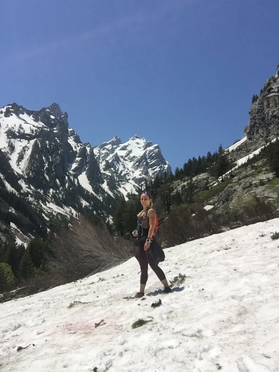Spring snowfall at String Lake, Grand Teton National Park.