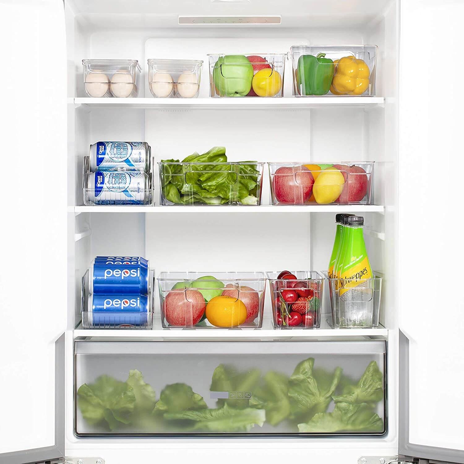 Maximizing Your Fridge Space with HOOJO Refrigerator Organizer Bins - A  Clear and Convenient Solutio 