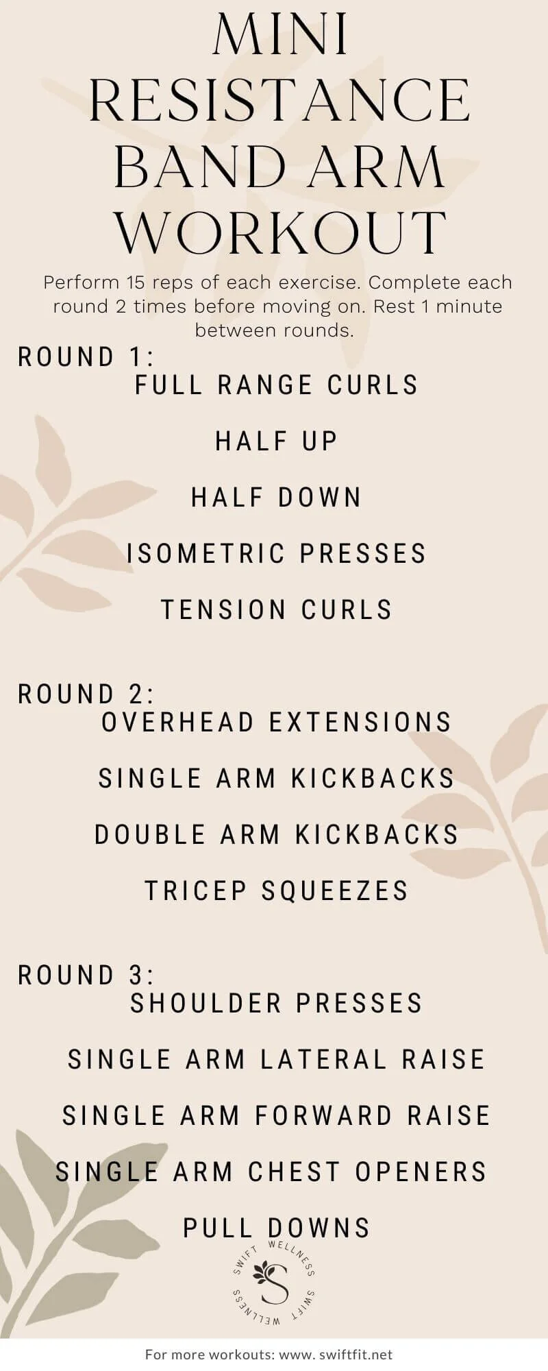 Upper Body Mini 30 Minute Mini Band Workout Upper Body Mini Cardio