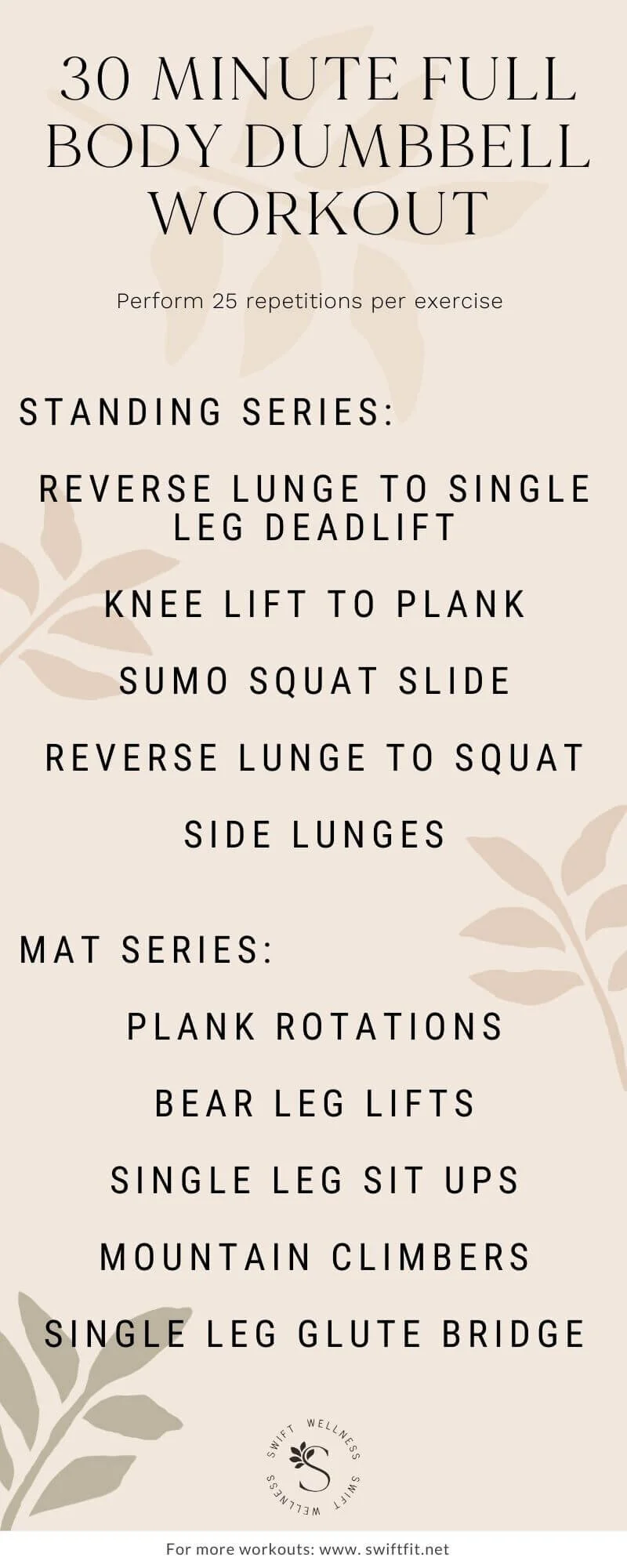 Dumbbell Lower Body Strength Workout At Home Strength 30 - Main Image