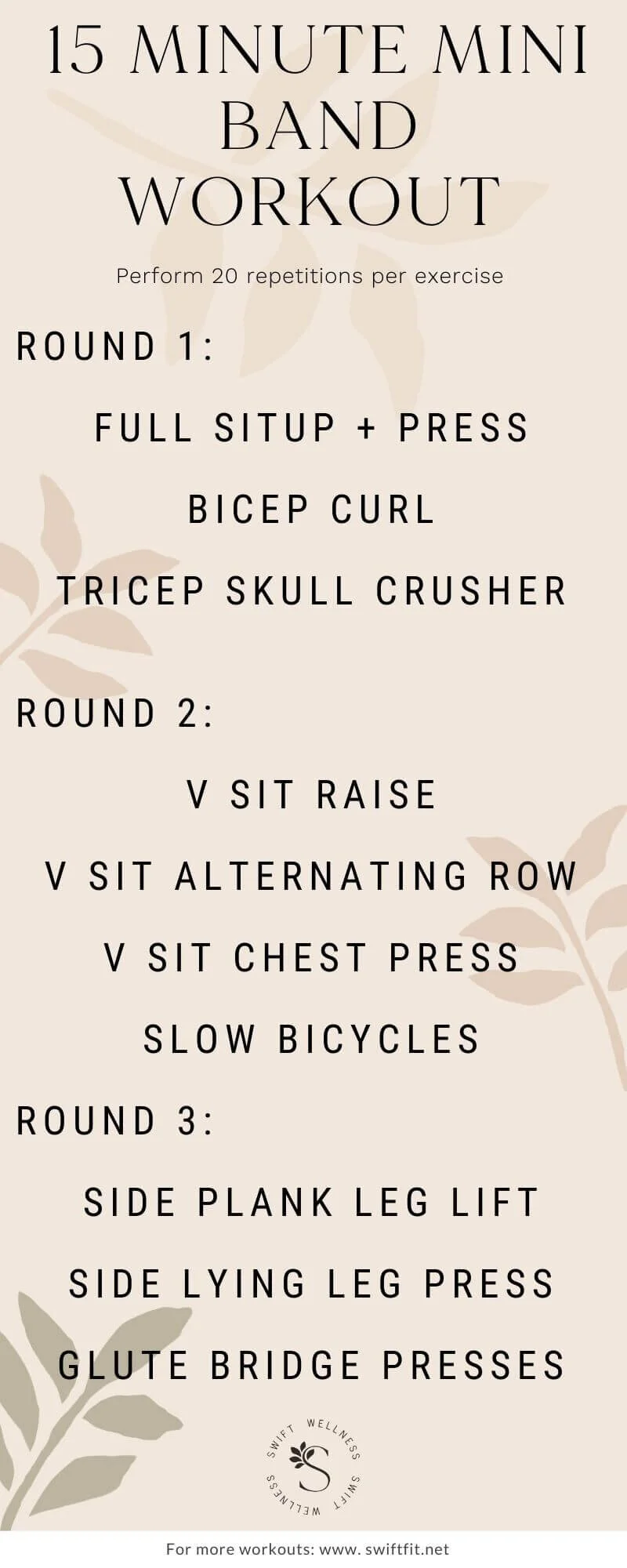 Mini Band Full Body Resistance Band Workout For Women Hot 15