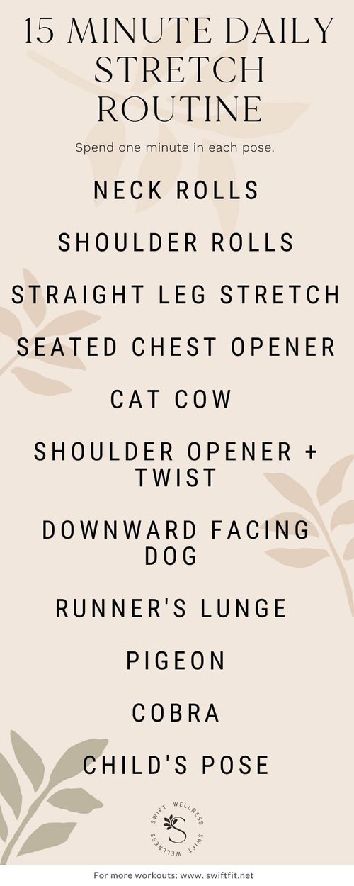 15 Minute Beginner-Friendly Stretch Routine | Swift Wellness