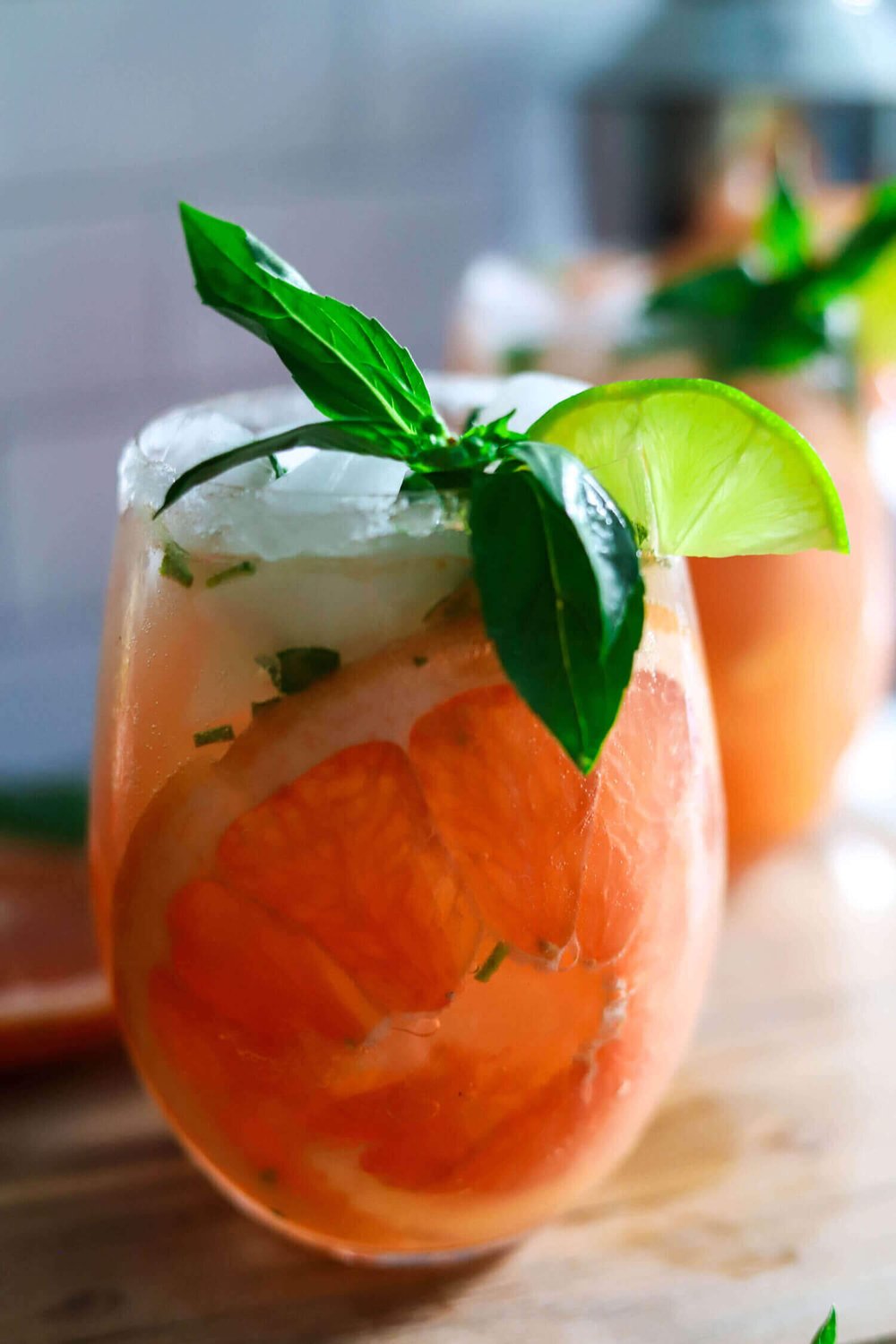 This Grapefruit Basil Greyhound Cocktail Is The Perfect Summer Drink