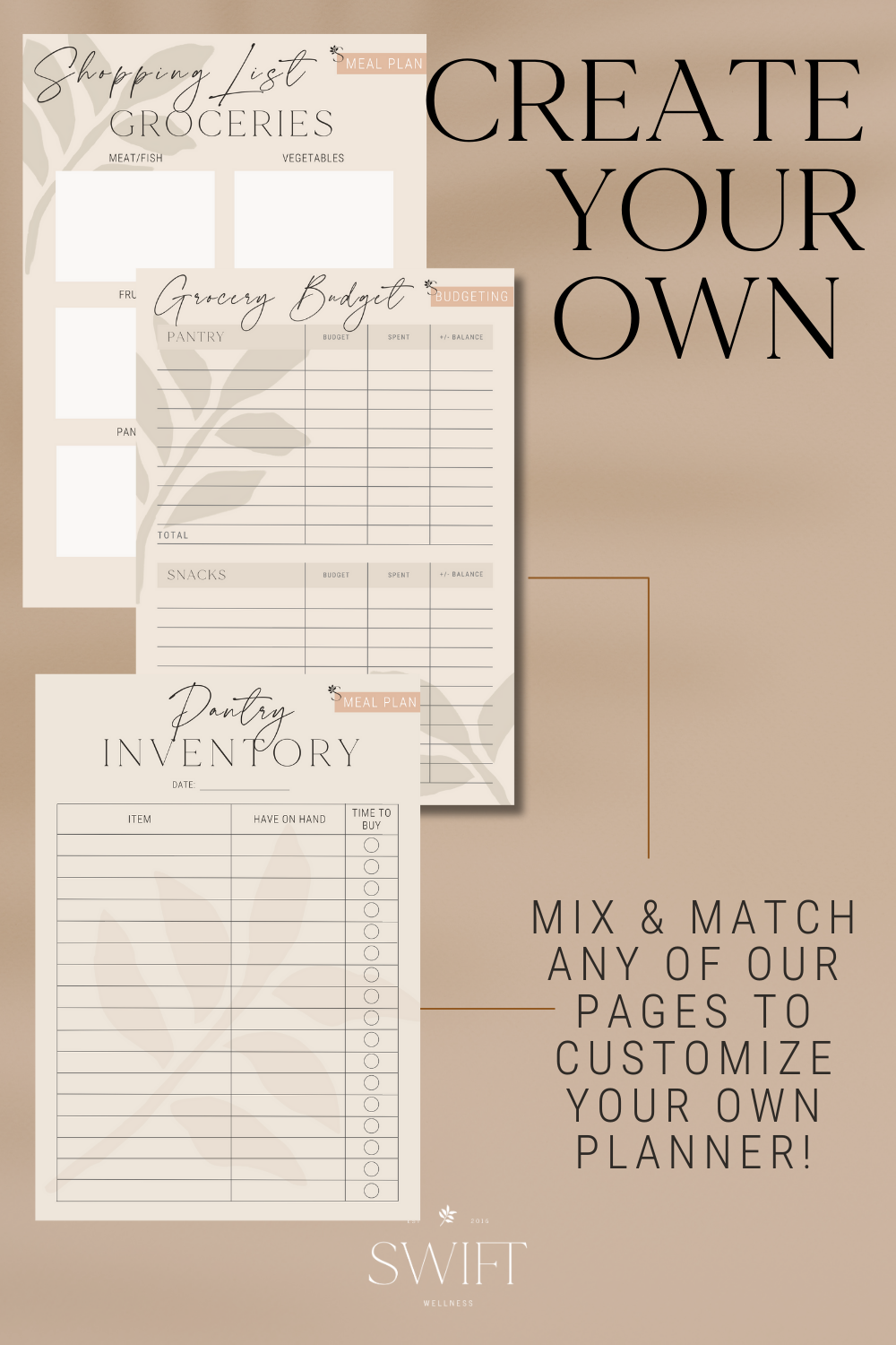 Swift Wellness Weekly Spending Tracker Create Your Own Page.png