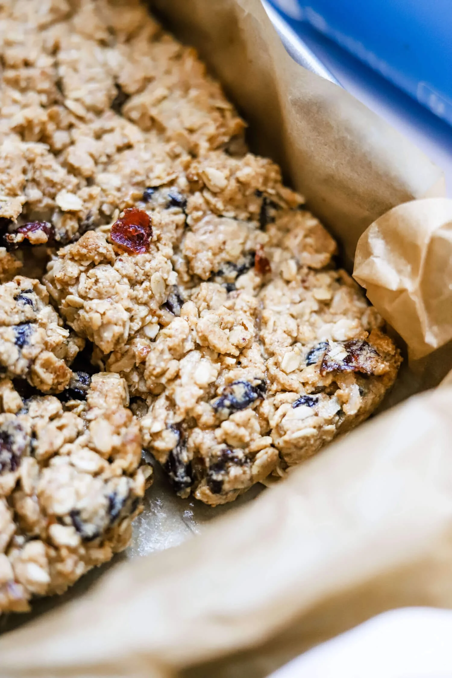 healthy baked almond butter oatmeal bars