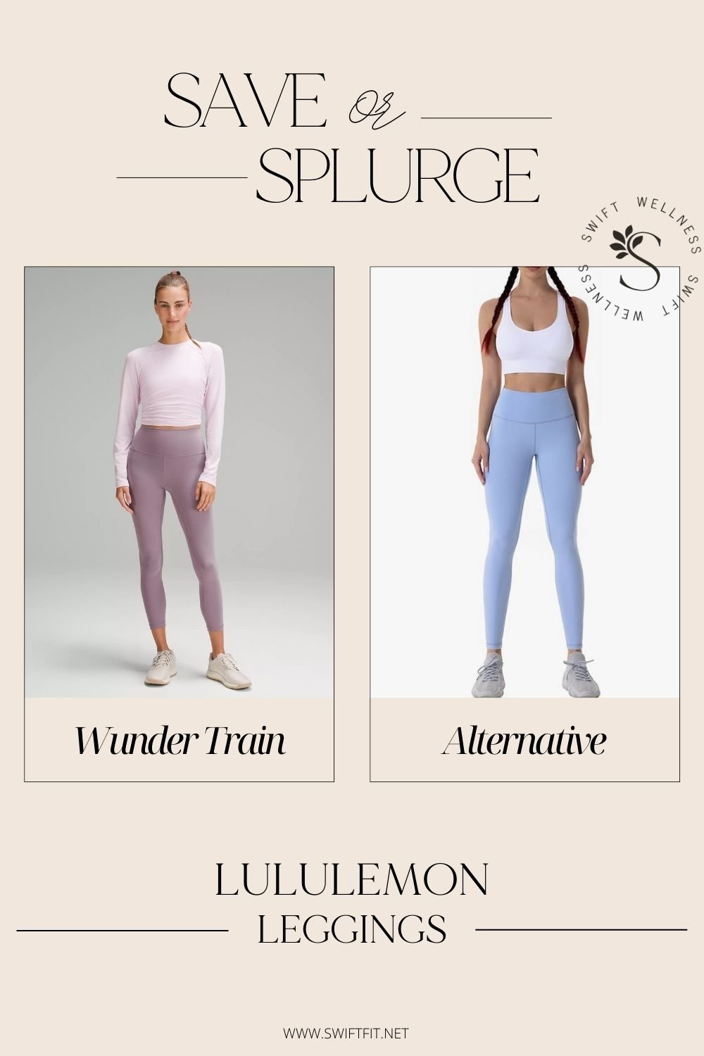 We love these Lululemon legging alternatives from