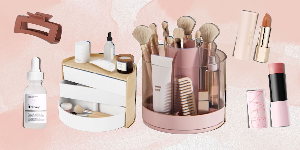 Makeup Organizer With 4 Drawers, Desk Organizer, Cosmetics Storage Box For  Nail Polish, Lipstick, Brushes, Jewelry, Skincare, Bathroom Organization  Boxes