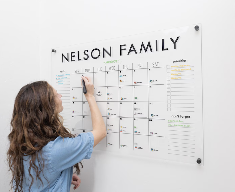 Work From Home Gifts - Acrylic Wall Calendar