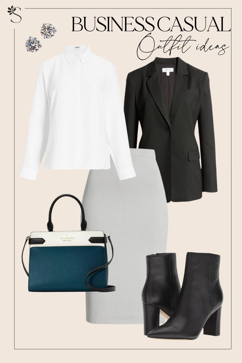 Summer Work Outfit Idea: Denim on Denim, Plus a Tuxedo Blazer