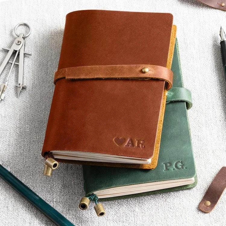 Gifts For Writers And Journalers - Personalized Leather Journal