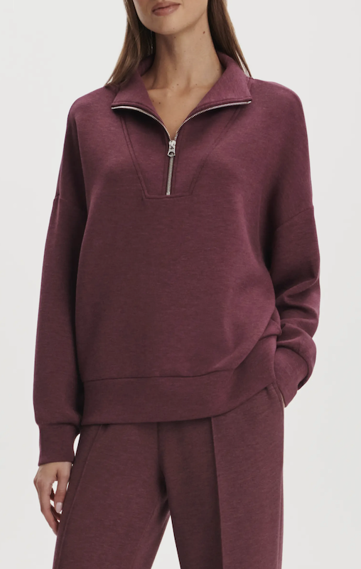 Best Gifts For Wine Lovers - Merlot 1/2 Zip Sweatshirt