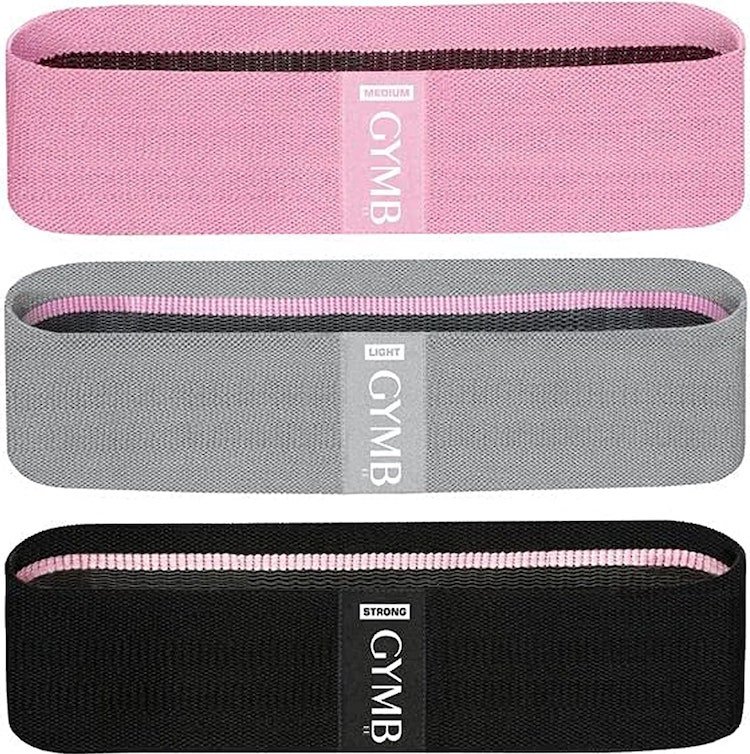 three cloth mini bands for home workouts