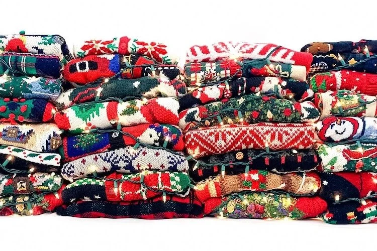 Holiday Party Outfits - Vintage Ugly Christmas Sweaters