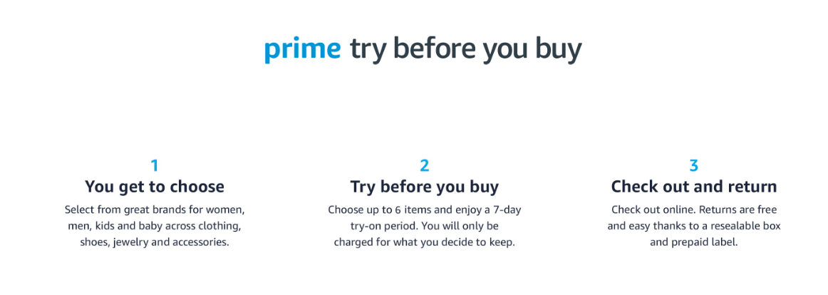 How To Use 's Try Before You Buy Program