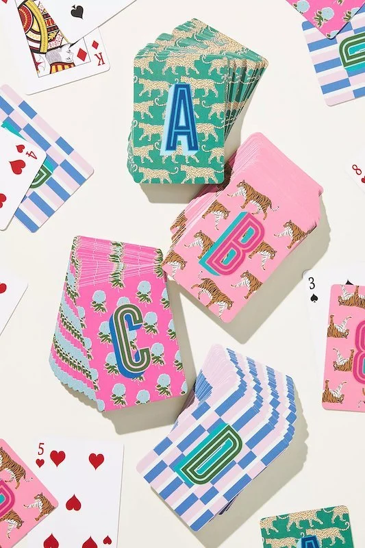 Bride To Be Gift Ideas - Monogrammed Playing Cards