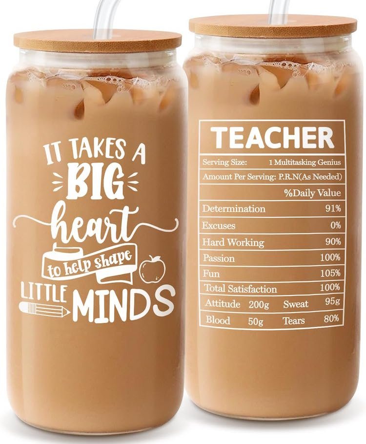 Teacher Appreciation Gifts - Glass Tumblers