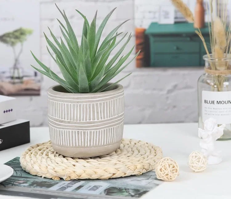 Spring Home Decor - Succulent Fake Plants