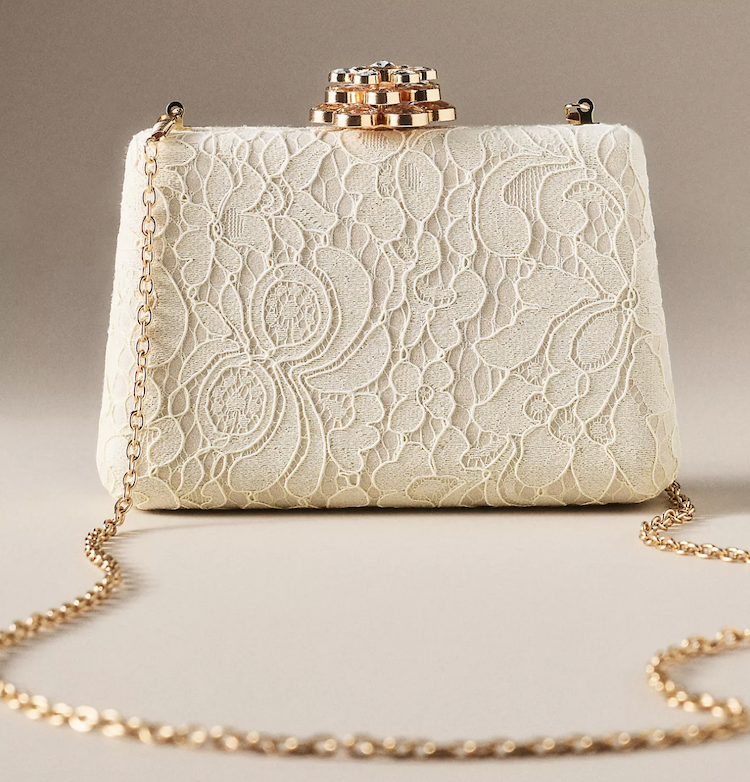 Bride To Be Gift Ideas - Lace Frame Clutch