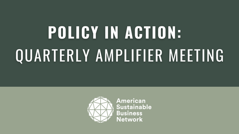 Policy In Action - Quarterly Amplifier