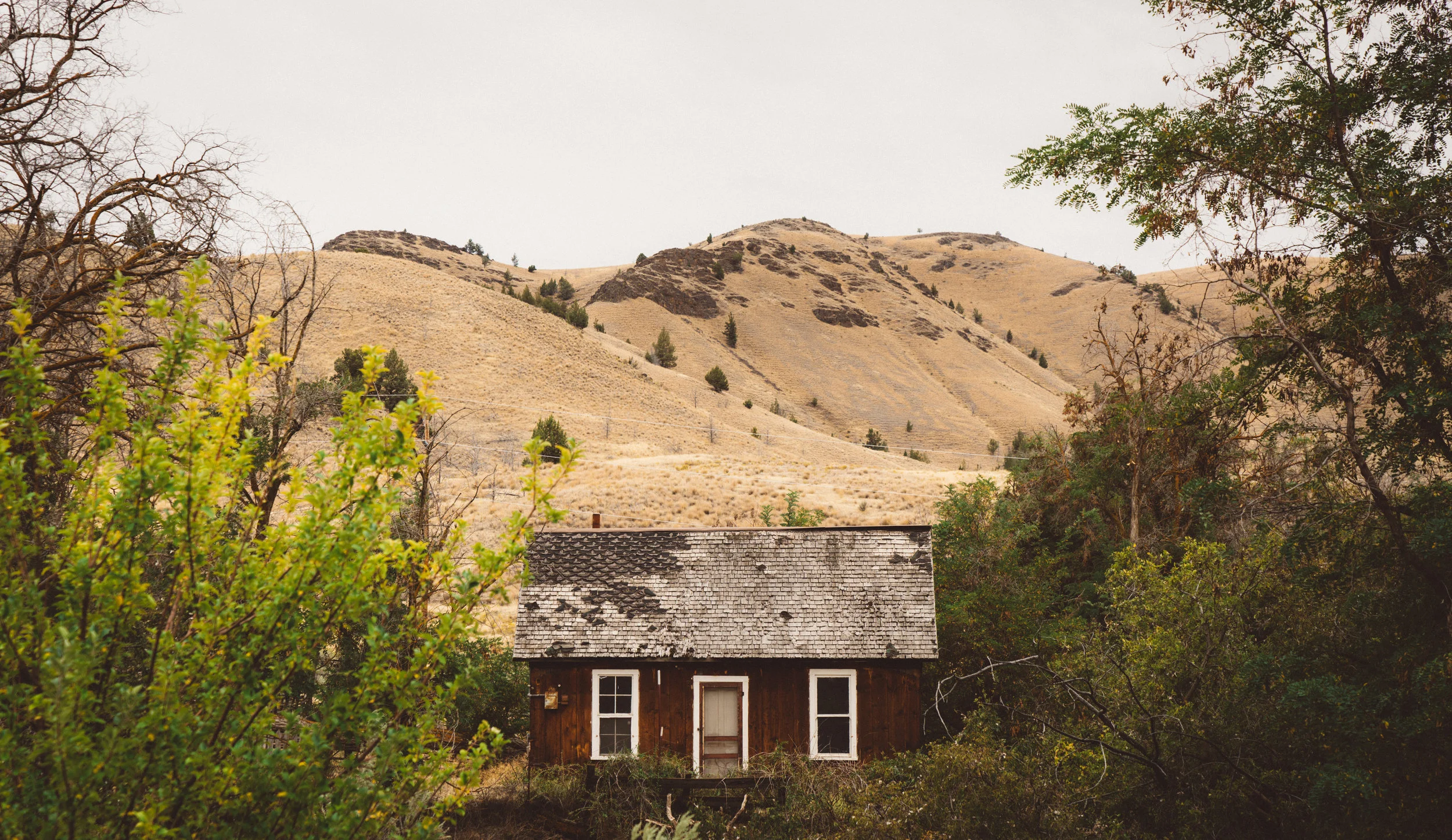 An abandoned ranch, across from the Clarno Unit.