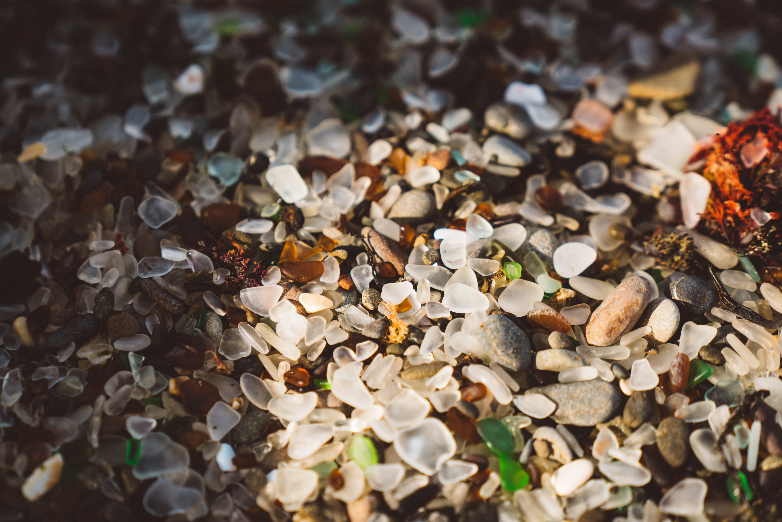 The Glass Beach in Fort Bragg.