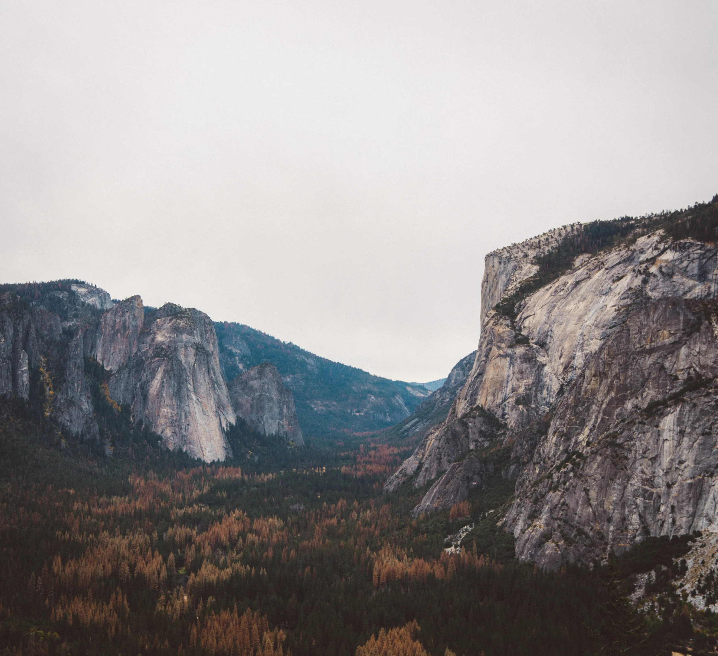 Yosemite Valley from along the 4 Mile Trail.