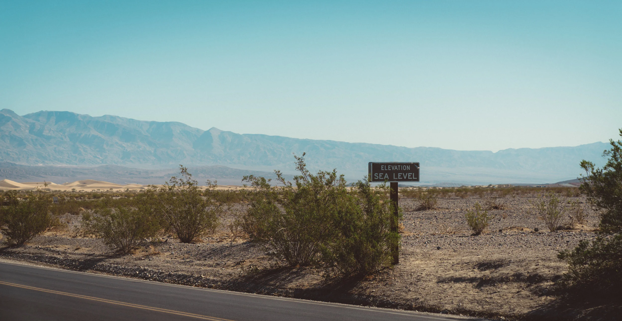 Sea Level, as seen at Stovepipe Wells.