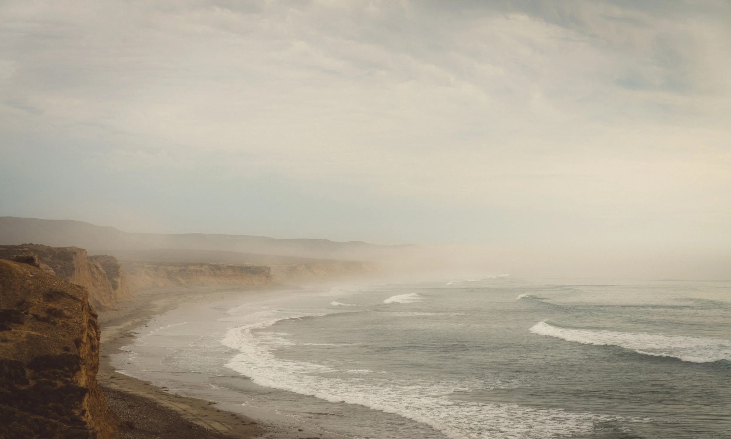 The view from our first campsite in Mexico.